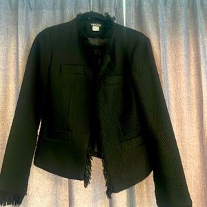 Cute tweed with fringe blazer / coat